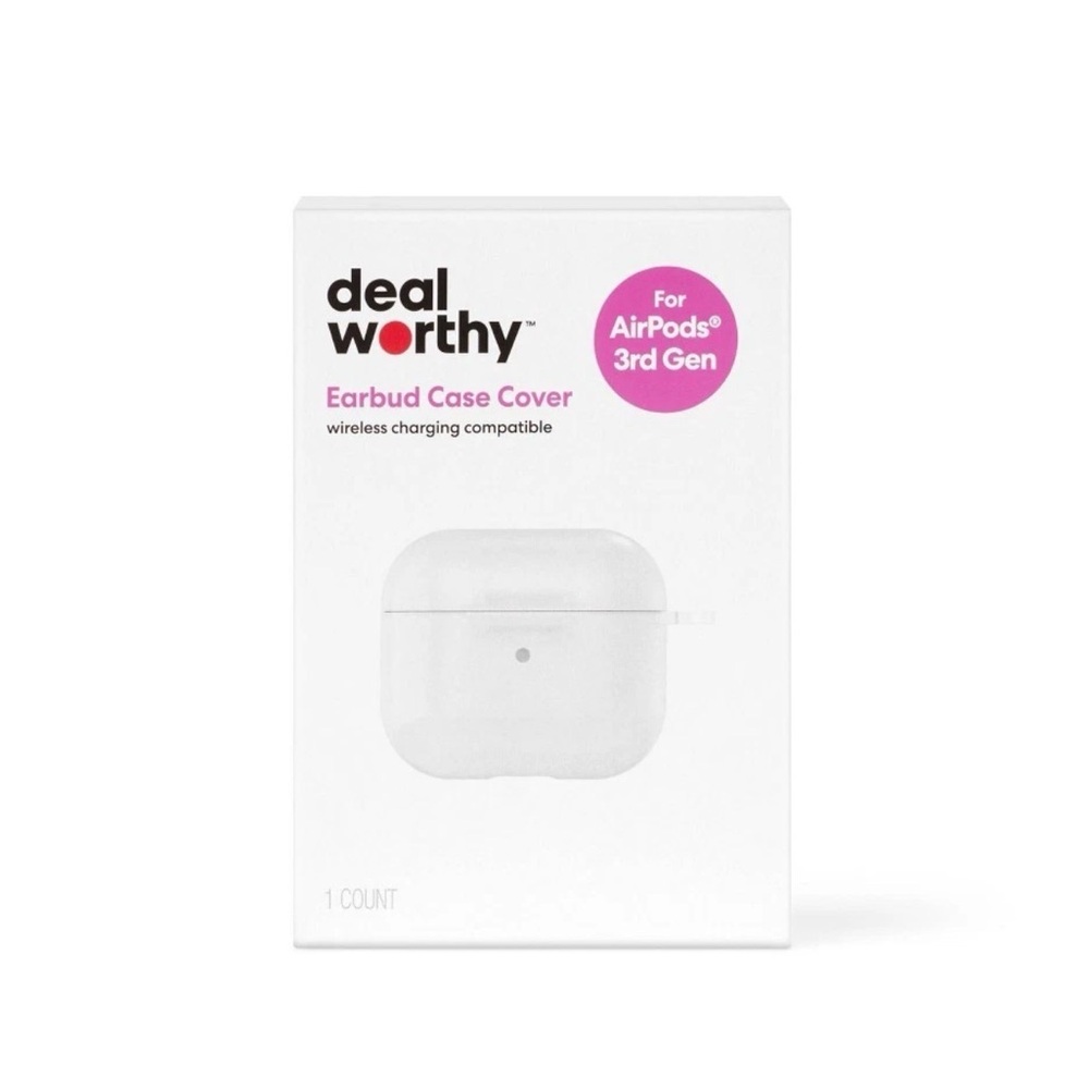 Dealworthy AirPods 3rd Gen Case Clear Protective Cover
Case is Clear
New in Box